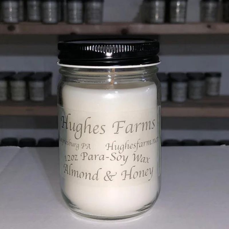 12oz Candle - Almond & Honey