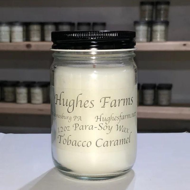 12oz Candle - Tobacco Caramel
