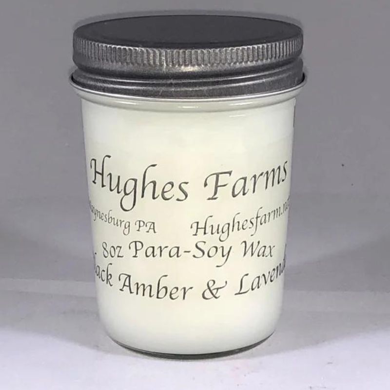 8oz Candle - Black Amber & Lavender