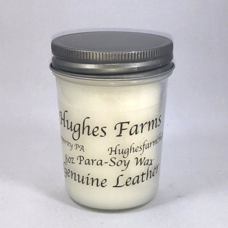 8oz Candle - Genuine Leather