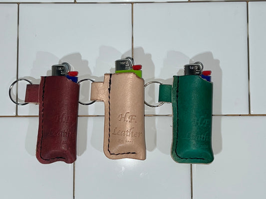 Leather Lighter Keychain