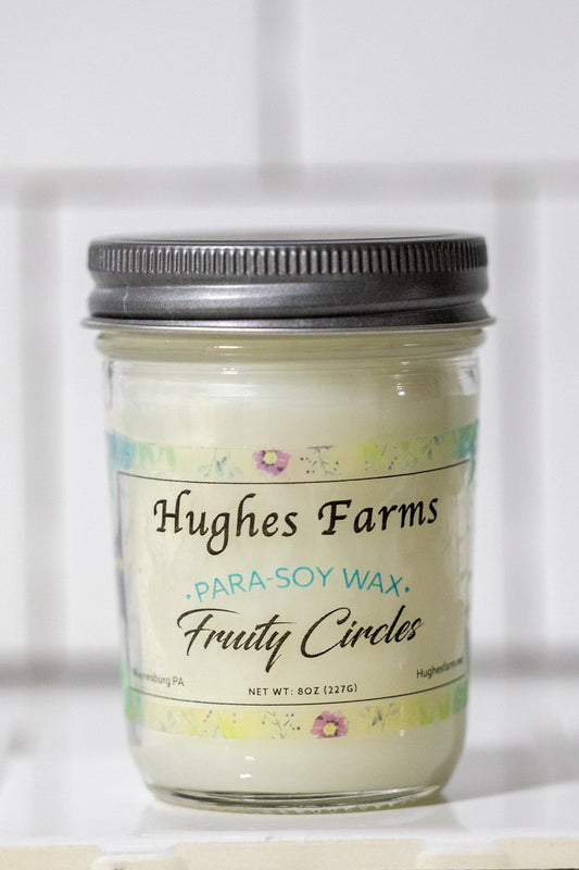 8oz Candle - Fruity Circles