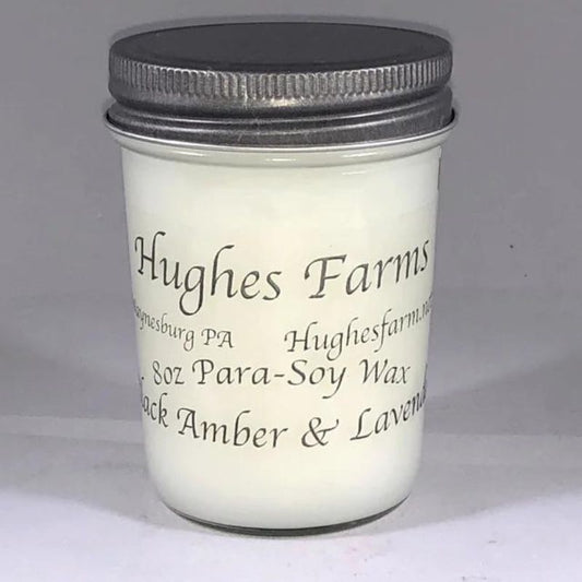 8oz Candle - Black Amber & Lavender