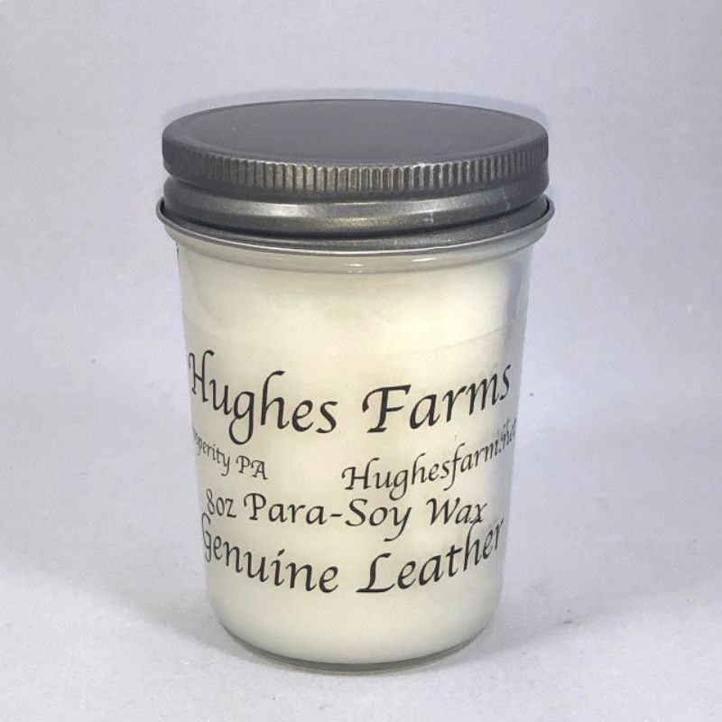8oz Candle - Genuine Leather