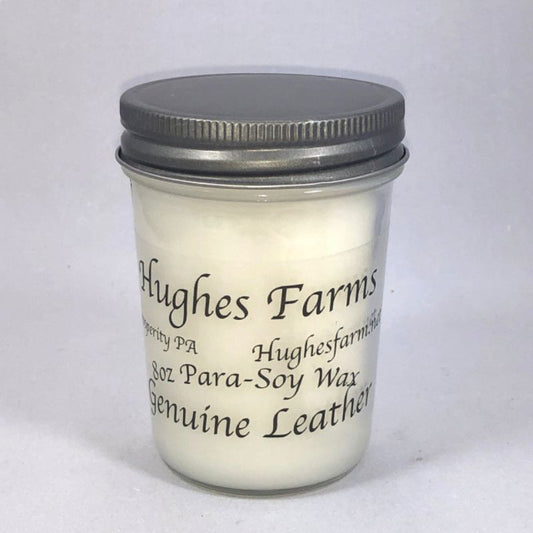 8oz Candle - Genuine Leather