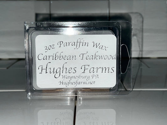 1x 3oz Wax Melts - Caribbean Teakwood