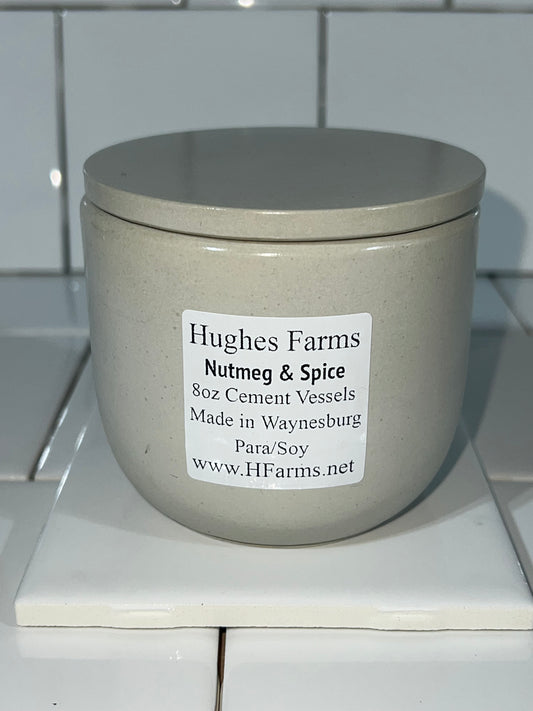 Cement Vessel - Nutmeg & Spice